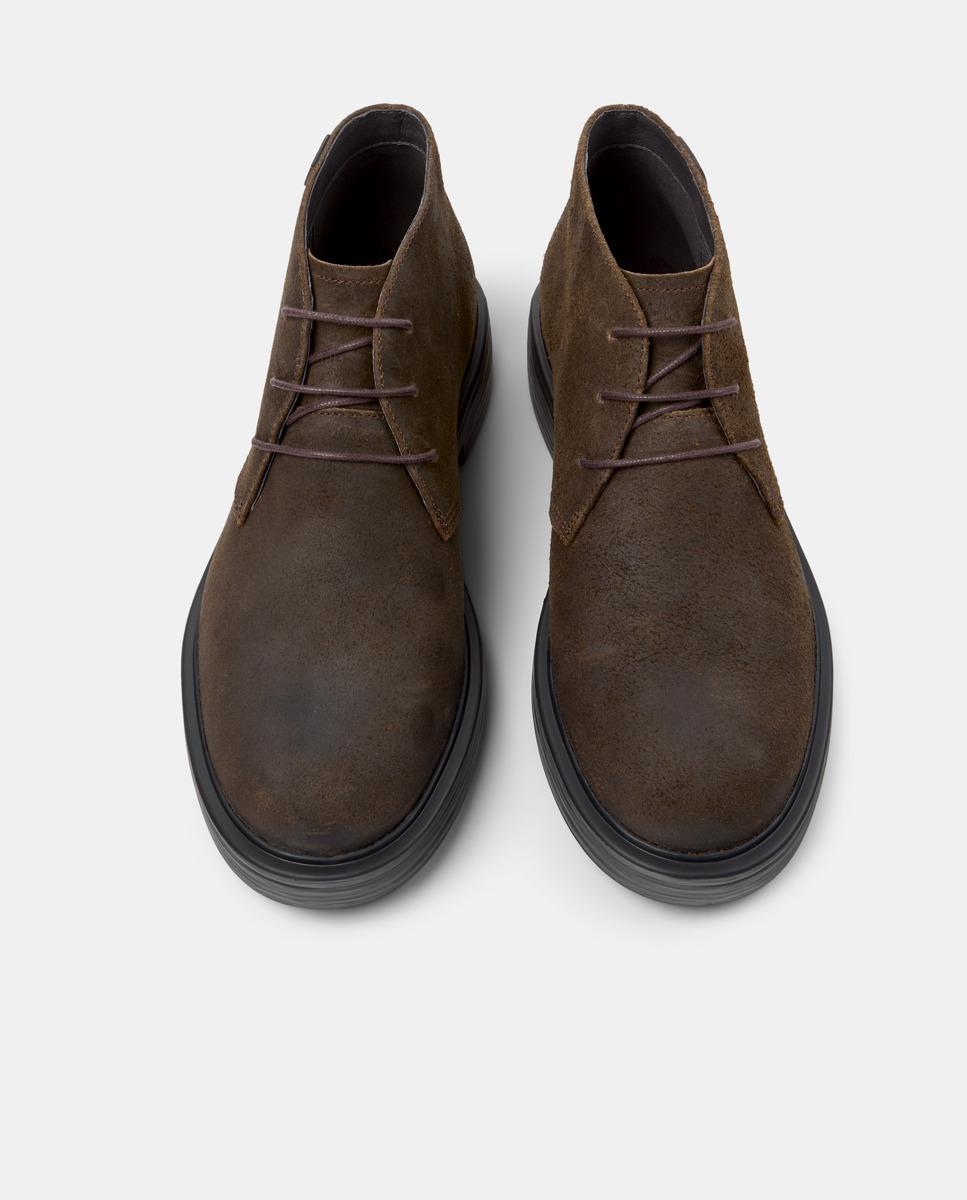 Botins de Pele Dean Castanho-2