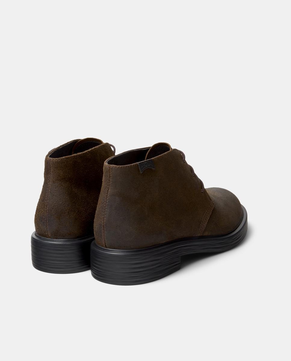 Botins de Pele Dean Castanho-3