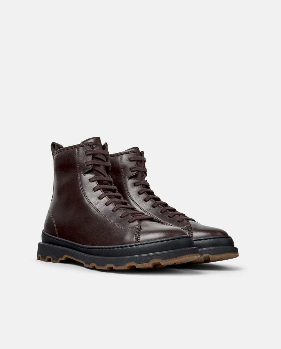 Botins de Pele Brutus+ Castanho-5
