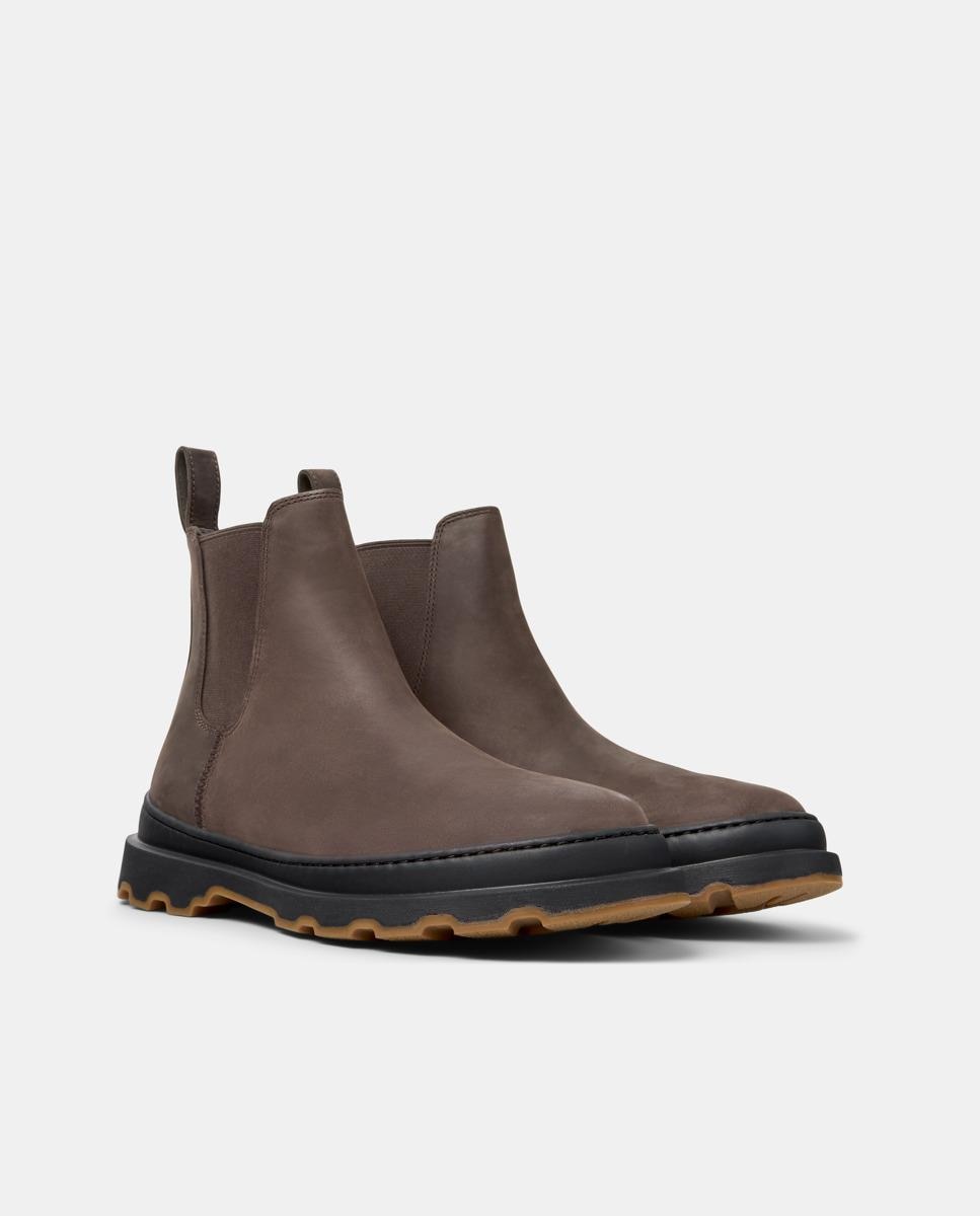 Botins de Pele Brutus+ Castanho-5