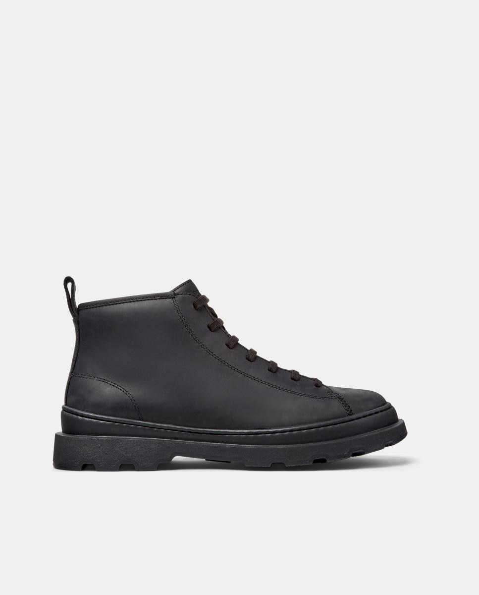 Botins de Pele Brutus+ Preto-1