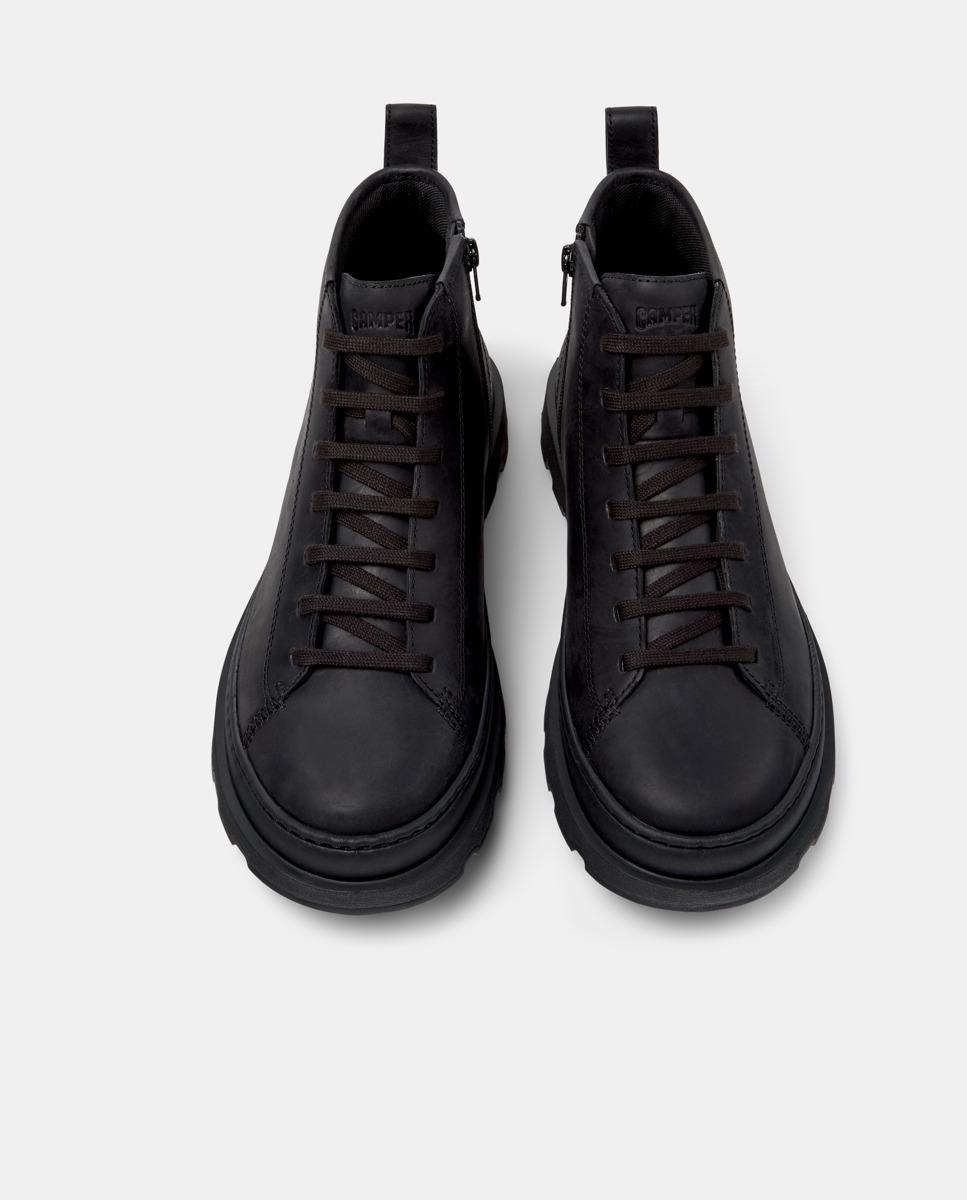 Botins de Pele Brutus+ Preto-2