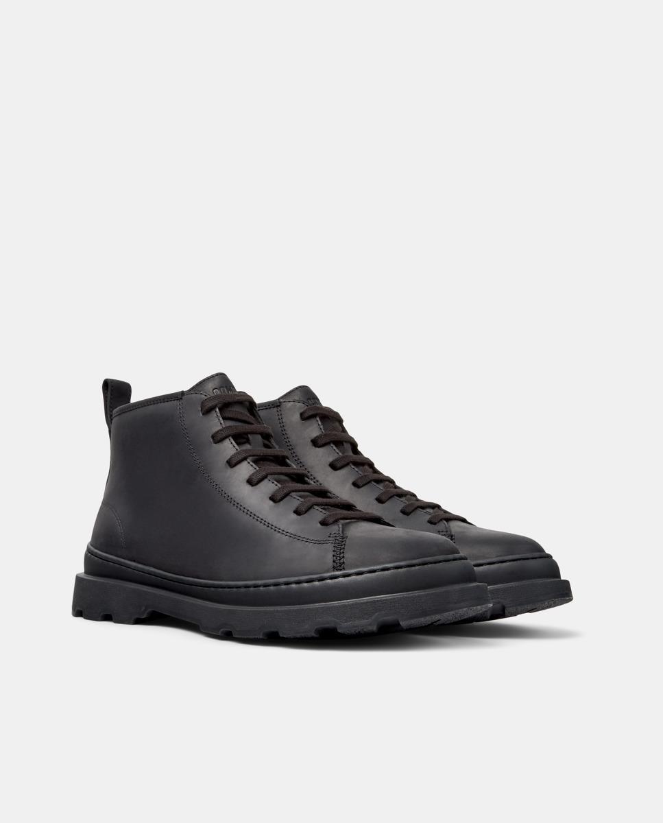 Botins de Pele Brutus+ Preto-5