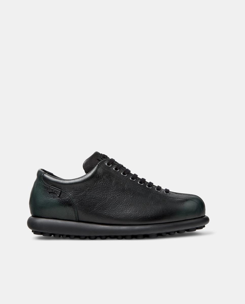 Sapatilhas de Pele Pelotas Ariel Hella Twins com Atacadores Preto-1