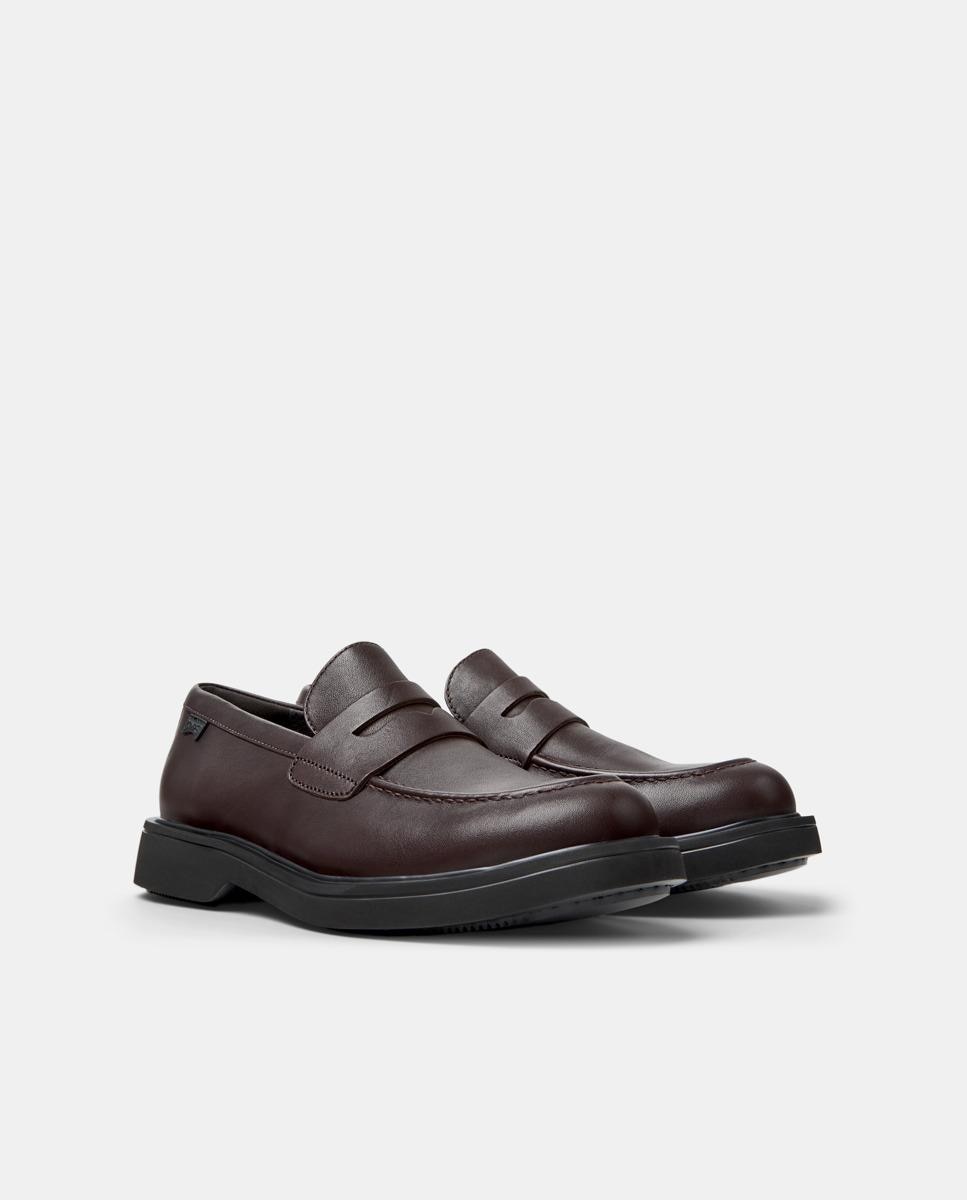 Mocassins Norman de Pele Castanho-5