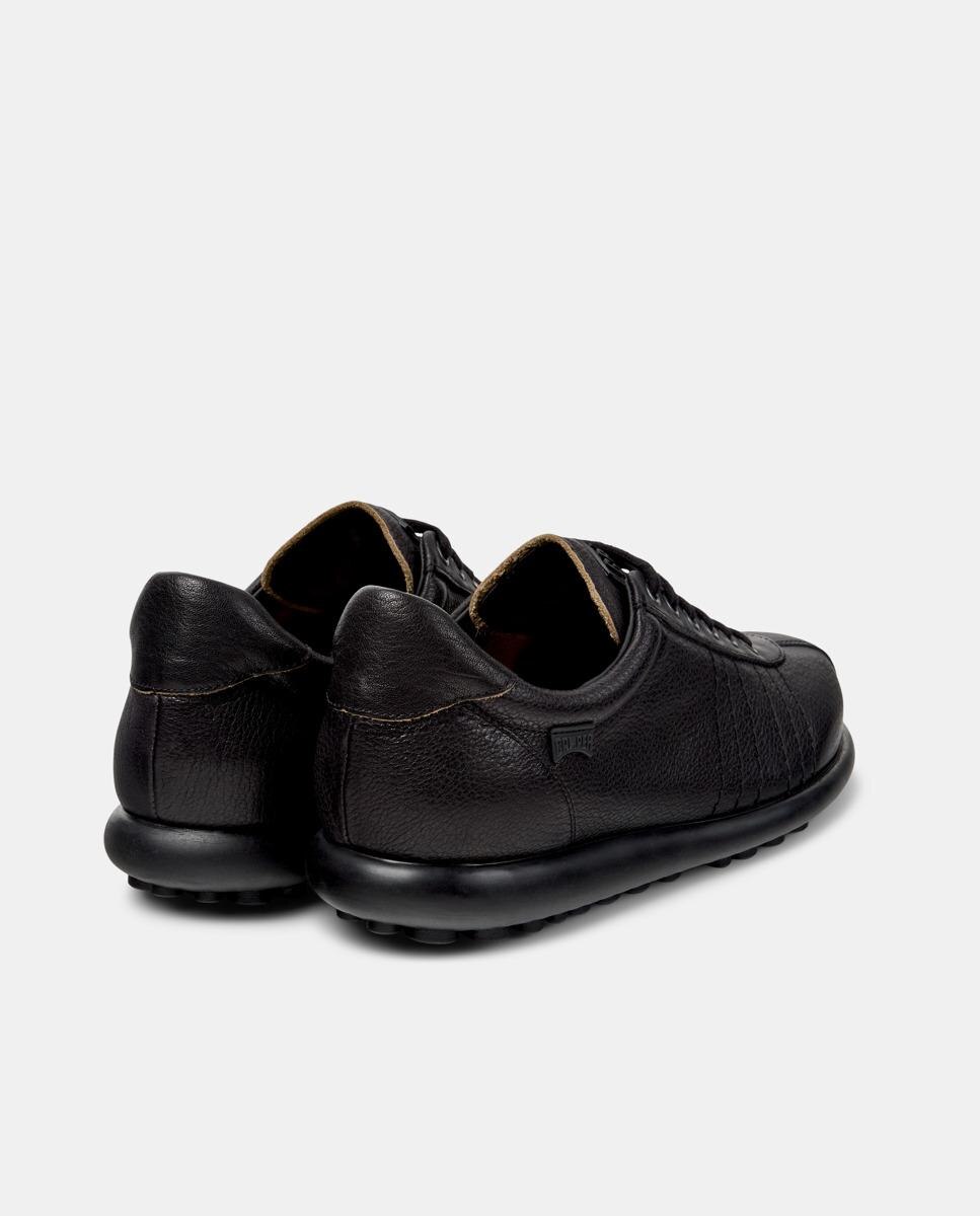 Sapatilhas Desportivas Pelotas Ariel com Atacadores em Pele Preto-3