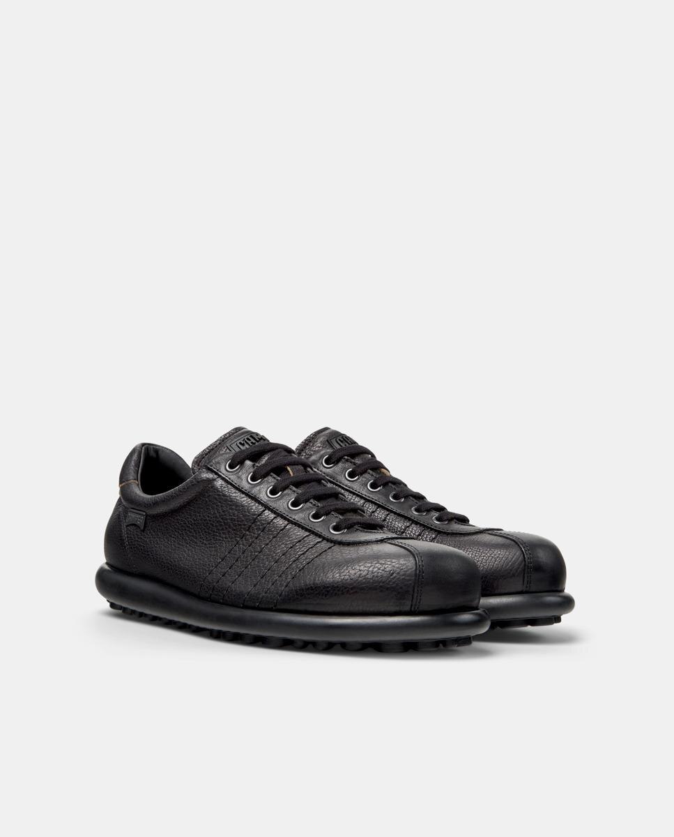 Sapatilhas Desportivas Pelotas Ariel com Atacadores em Pele Preto-5