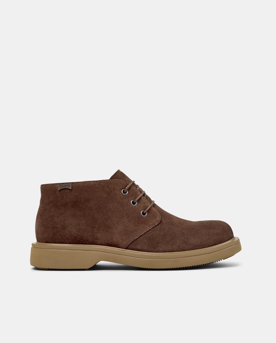 Botins de Pele Norman Castanho-1