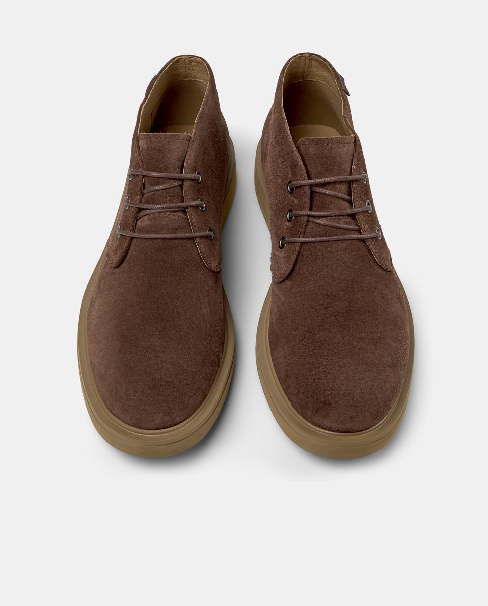 Botins de Pele Norman Castanho-2