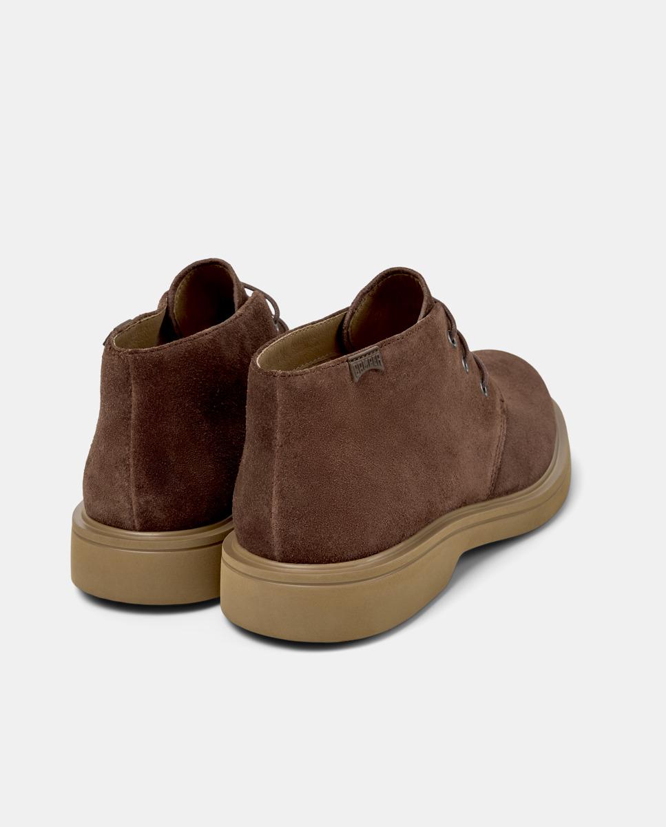 Botins de Pele Norman Castanho-3