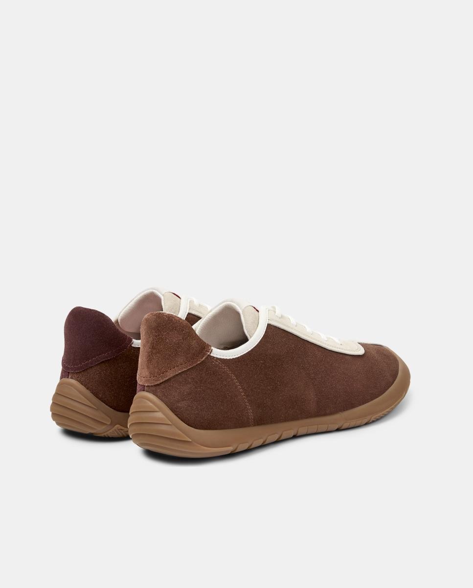 Sapatilhas Desportivas Peu Path Twins com Atacadores em Pele Castanho-3