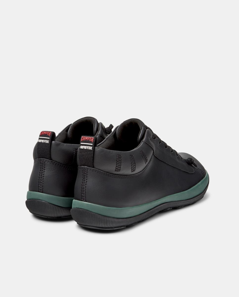 Sapatilhas de Pele Peu Pista Gm com Atacadores Preto / Verde-3
