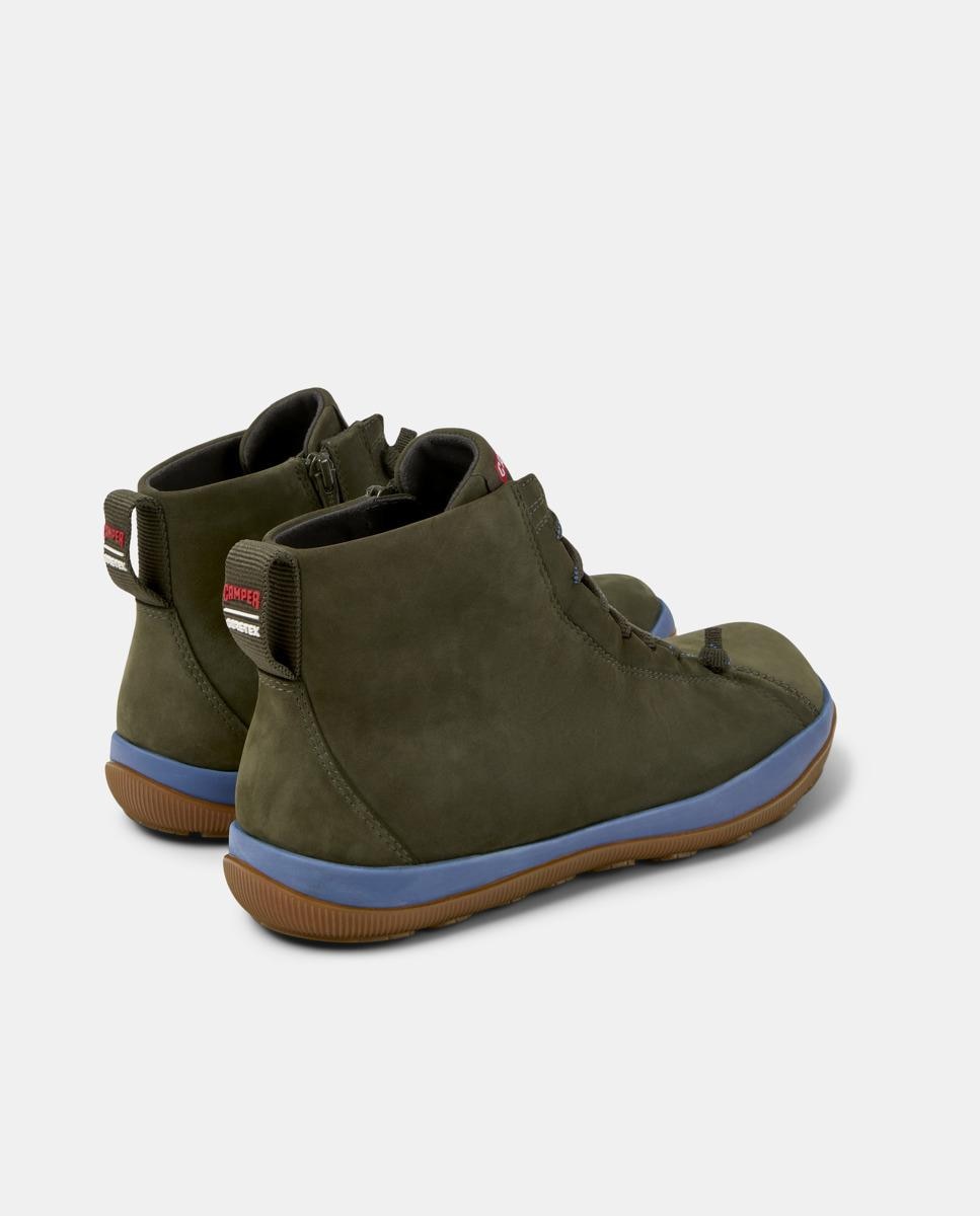 Sapatilhas de Pele Peu Pista Gm com Atacadores Verde-escuro-3