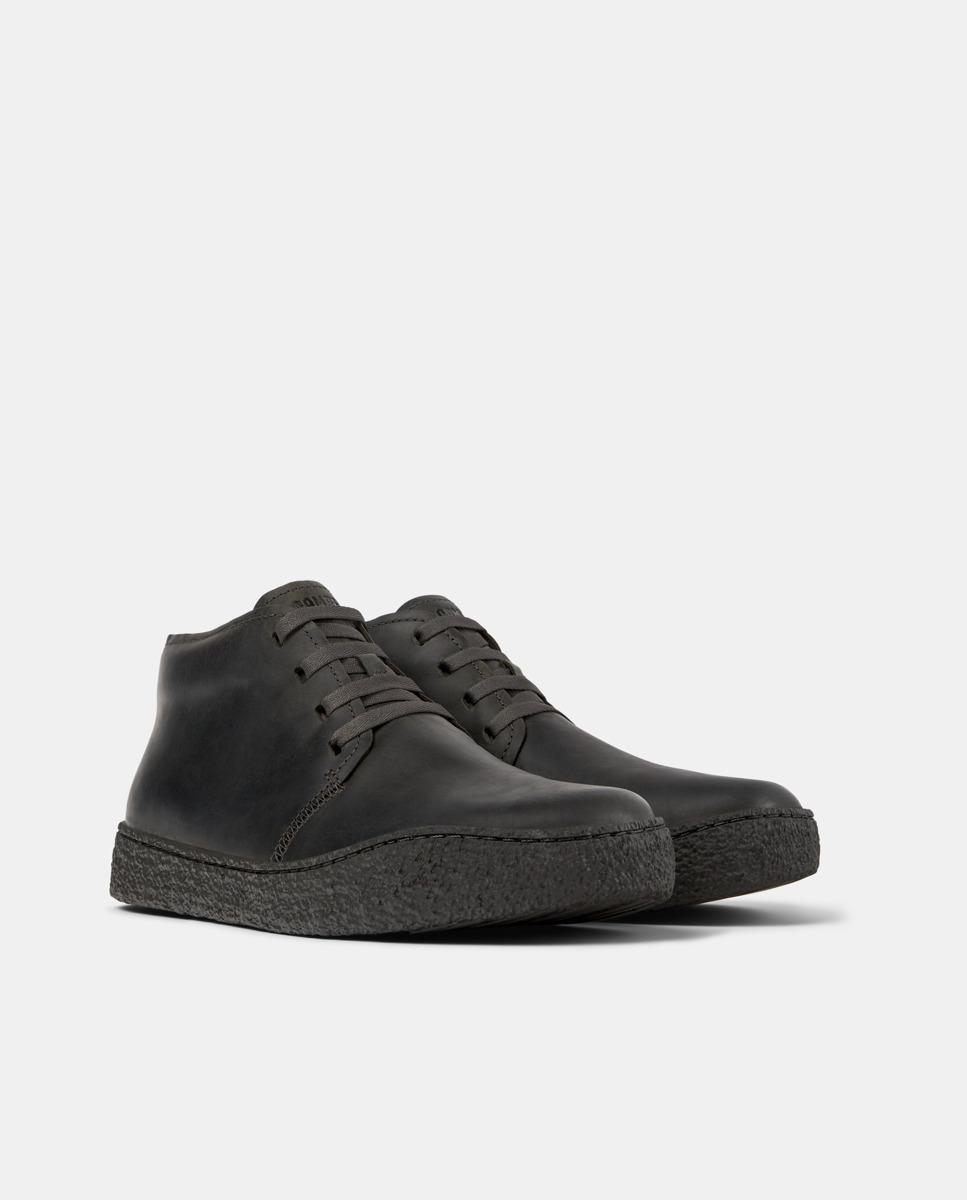 Botins de Pele Peu Terreno Preto-5