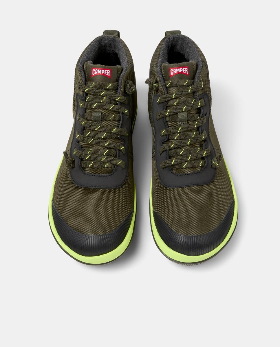 Botins Peu Pista Gm com Atacadores Verde-escuro-2