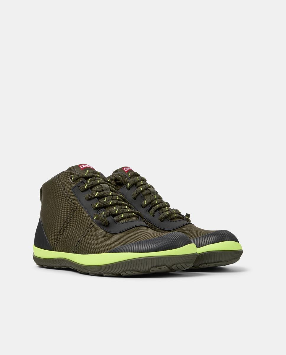 Botins Peu Pista Gm com Atacadores Verde-escuro-5