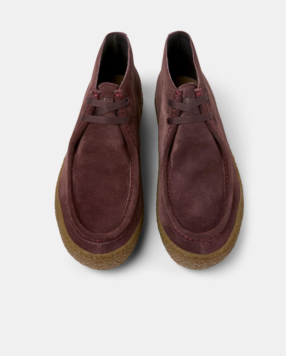 Botins de Pele Peu Terreno Bordeaux-2