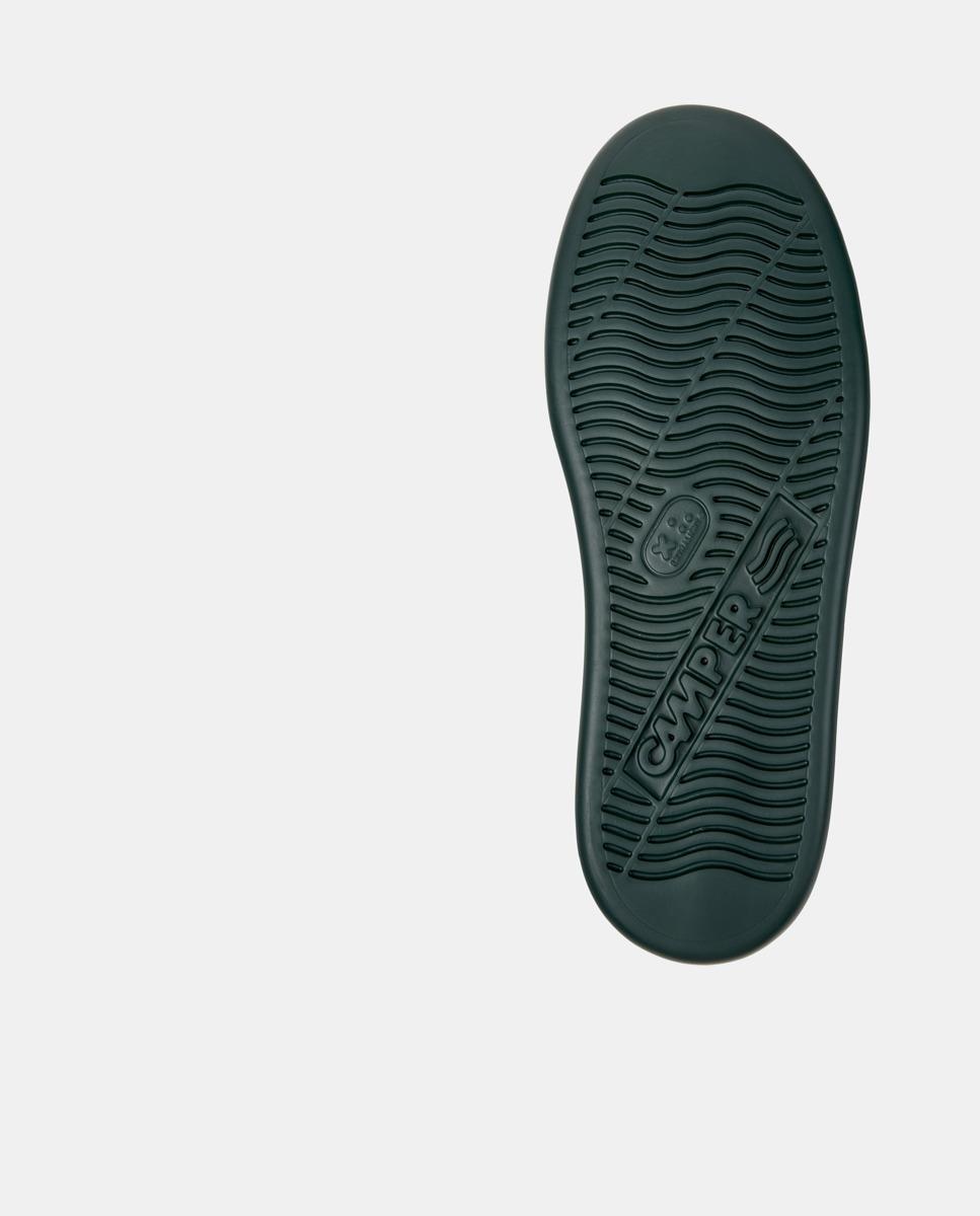 Sapatilhas de Pele Runner Four com Atacadores Preto-4