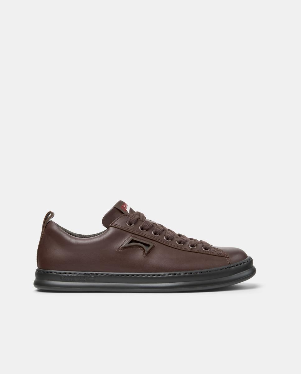 Sapatilhas Desportivas de Pele Runner Four Castanho-1