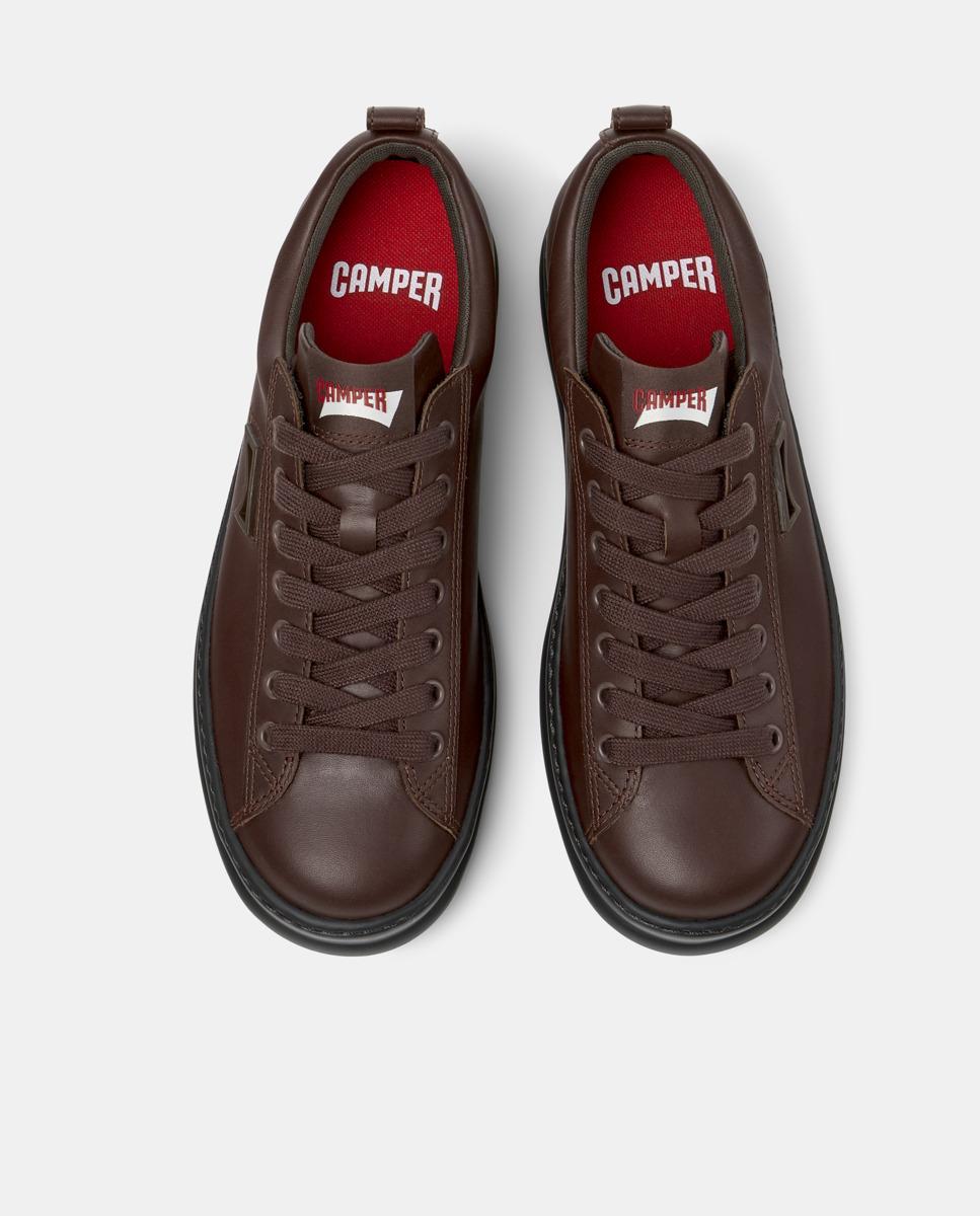 Sapatilhas Desportivas de Pele Runner Four Castanho-2