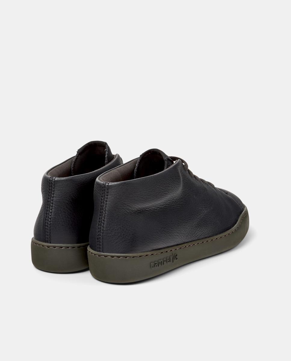 Sapatilhas de Pele Peu Touring com Atacadores Preto-3