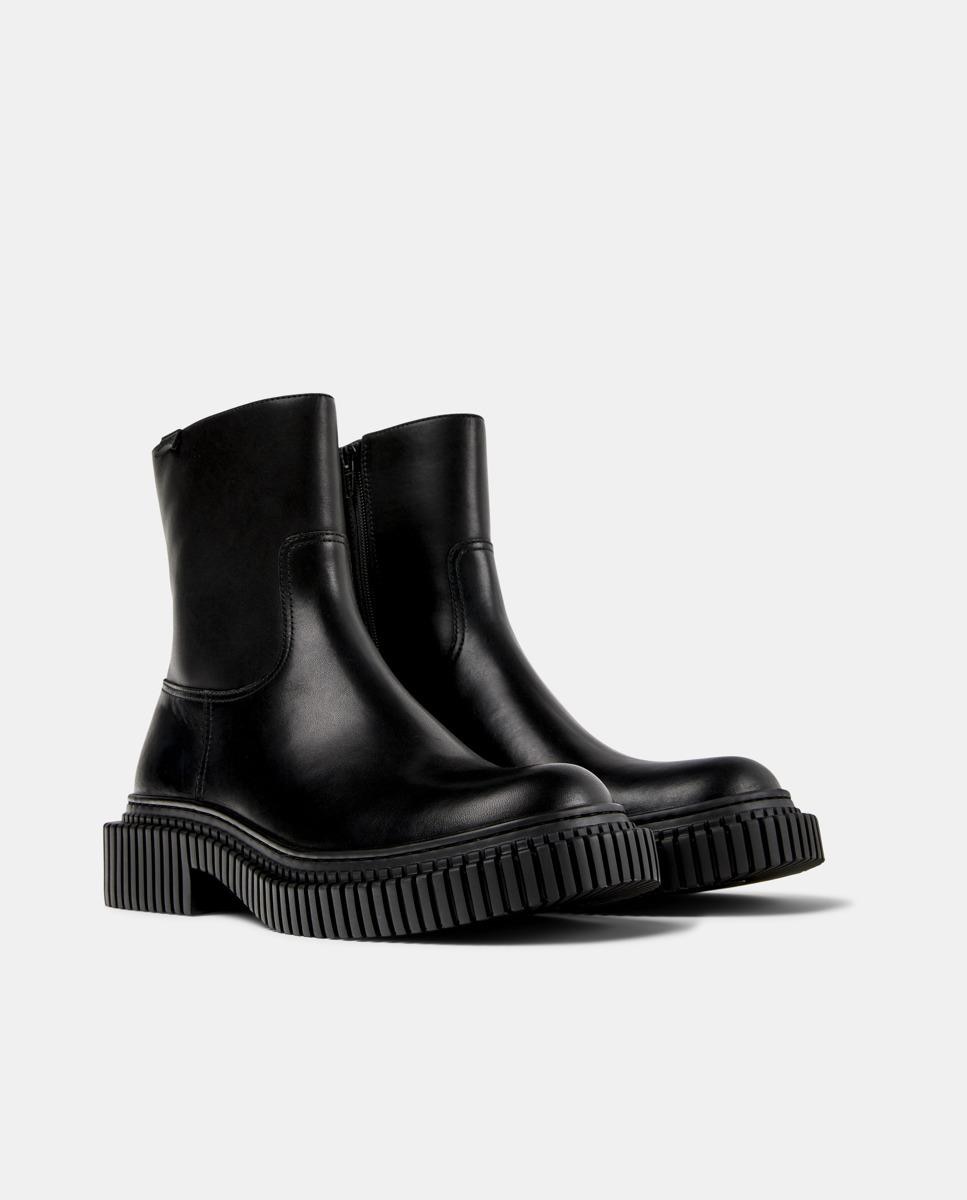 Botins de Pele Pix Berlin Preto-5