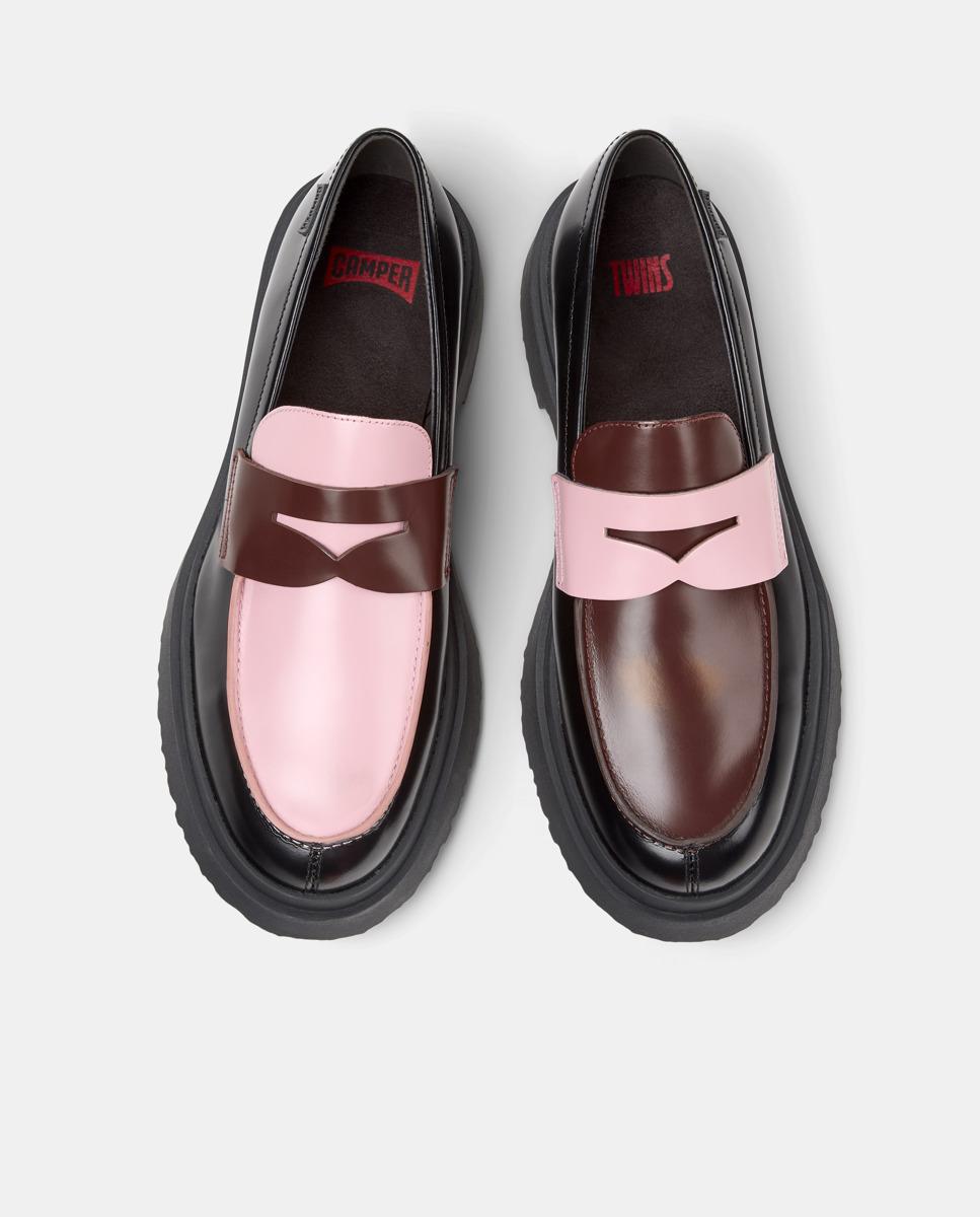 Mocassins Walden Twins de Pele Preto / Rosa-2