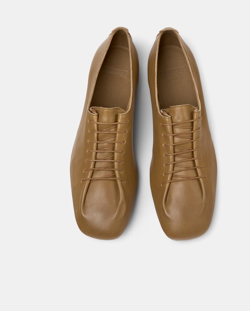 Sabrinas Casi Myra com Cordões Castanho-claro-2