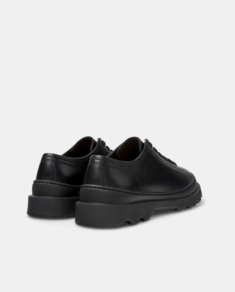 Sapatos de Cordões em Pele Brutus+ Preto-3