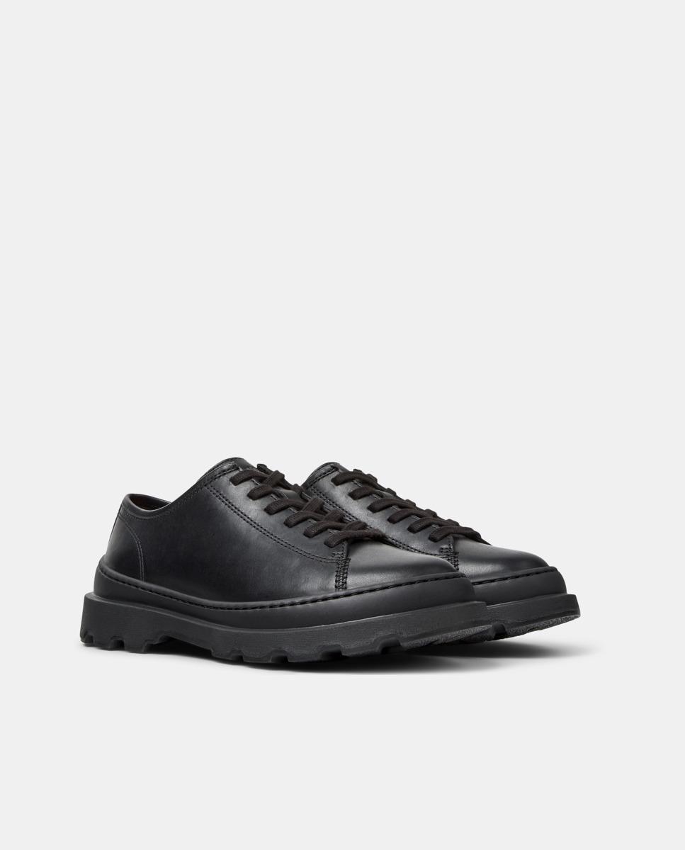 Sapatos de Cordões em Pele Brutus+ Preto-5