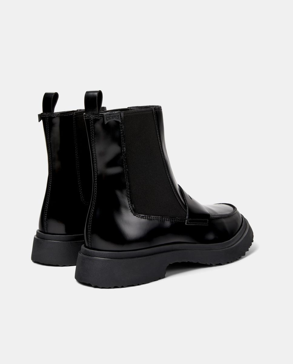 Botins de Pele Walden Preto-3