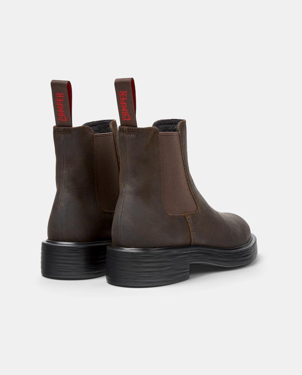 Botins de Pele Dean Castanho-escuro-2