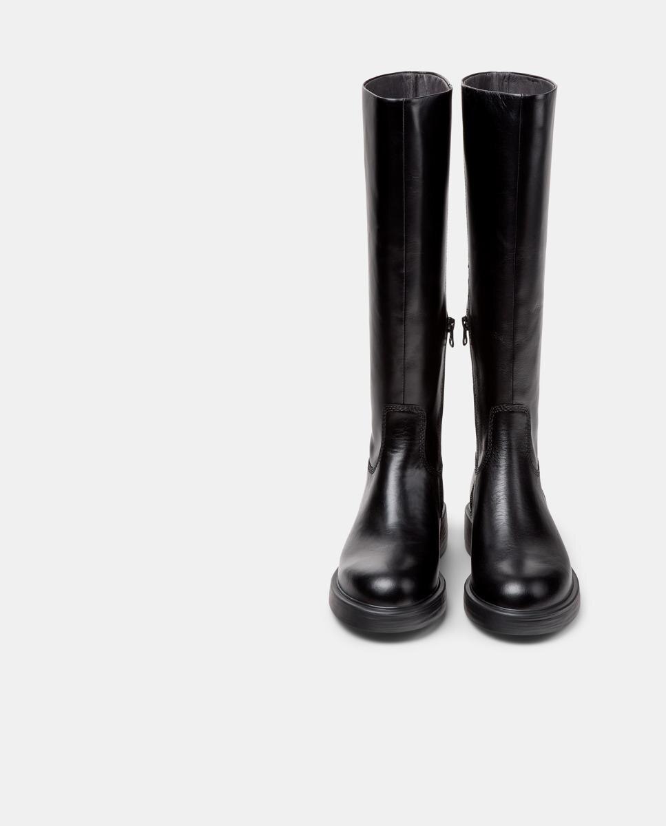 Botas Altas Dean de Pele Preto-2