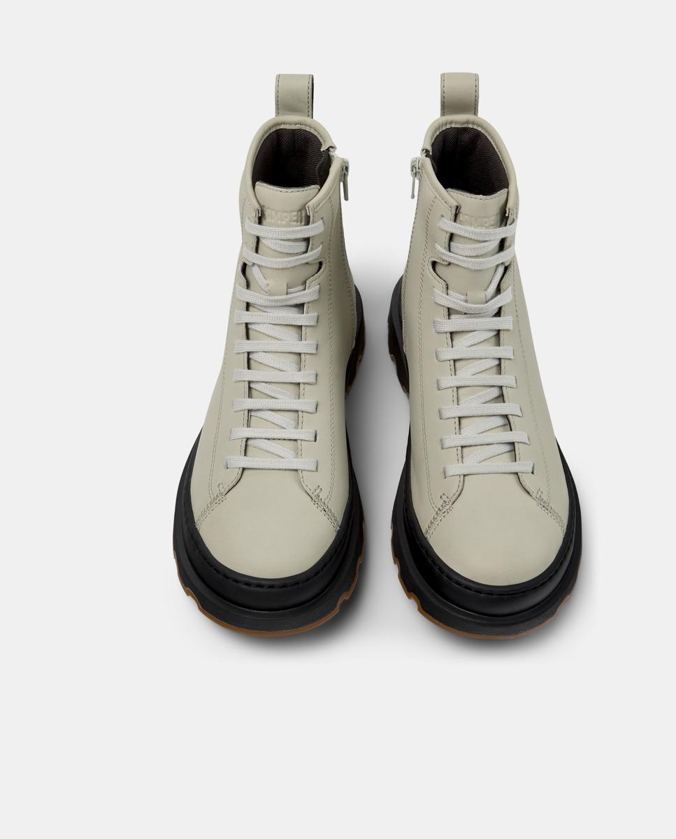 Botins de Pele Brutus+ Bege-2