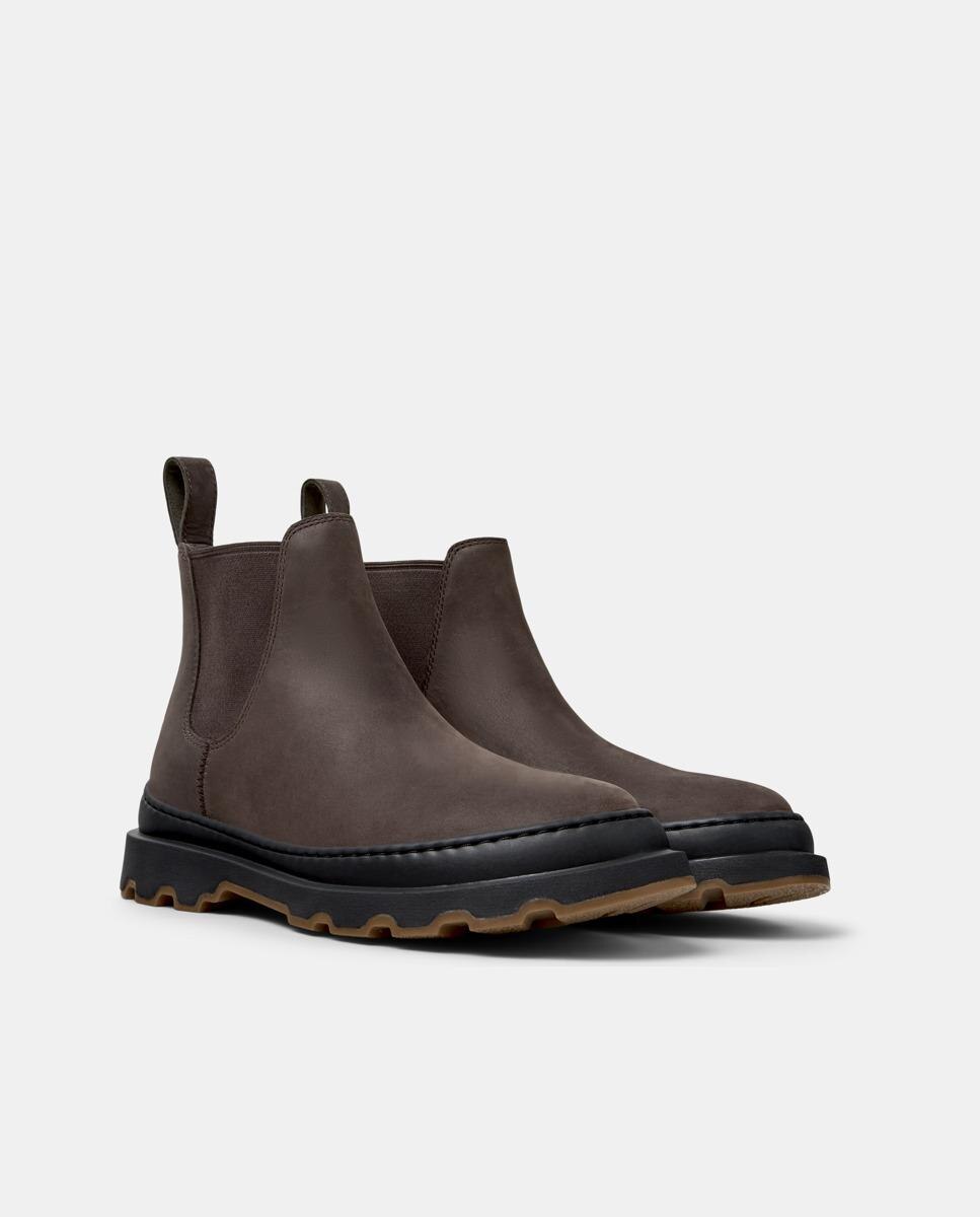 Botins de Pele Brutus+ Castanho-5