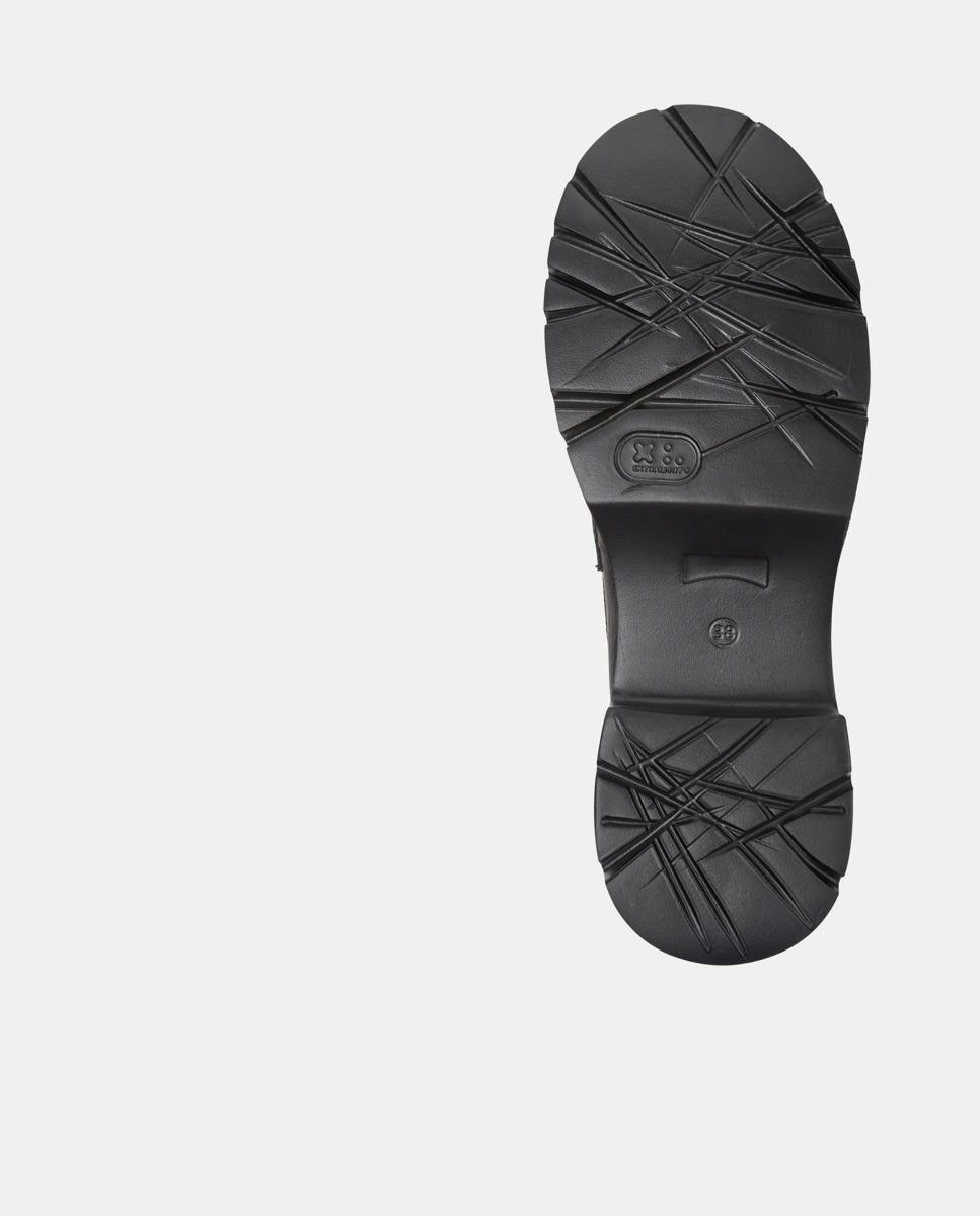 Mocassins Milah com Plataforma em Pele Preto / Rosa-4