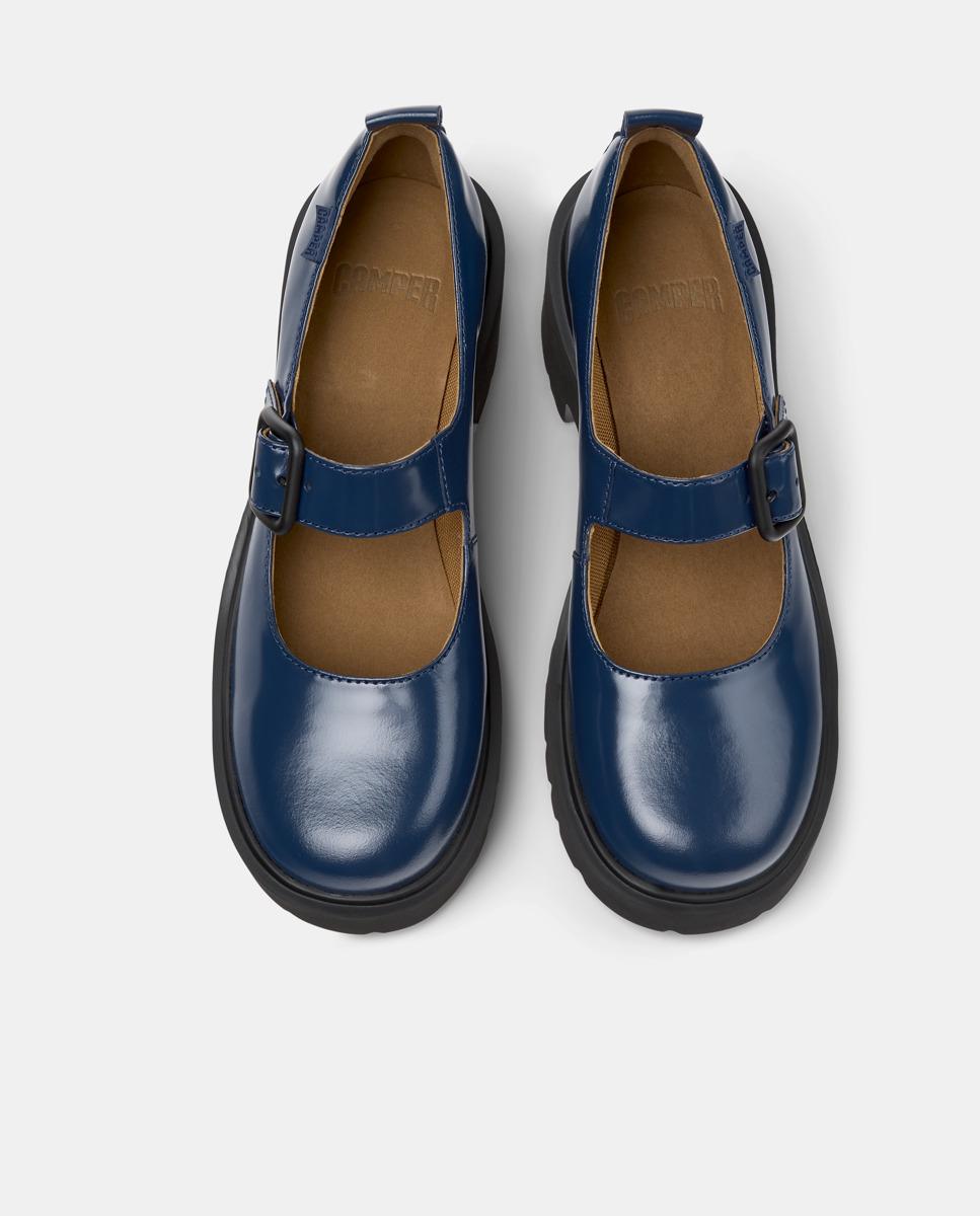 Mocassins Milah com Fivela Azul-2