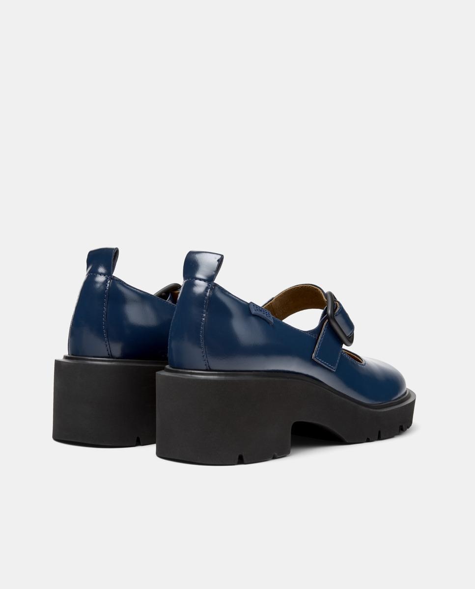 Mocassins Milah com Fivela Azul-3
