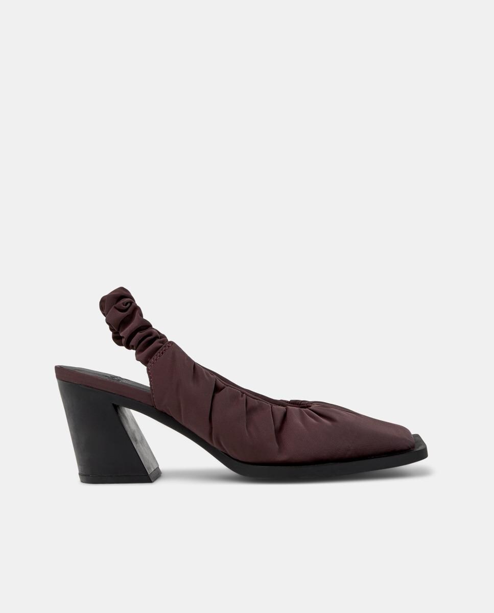 Mules Karole com Salto Bordeaux-1