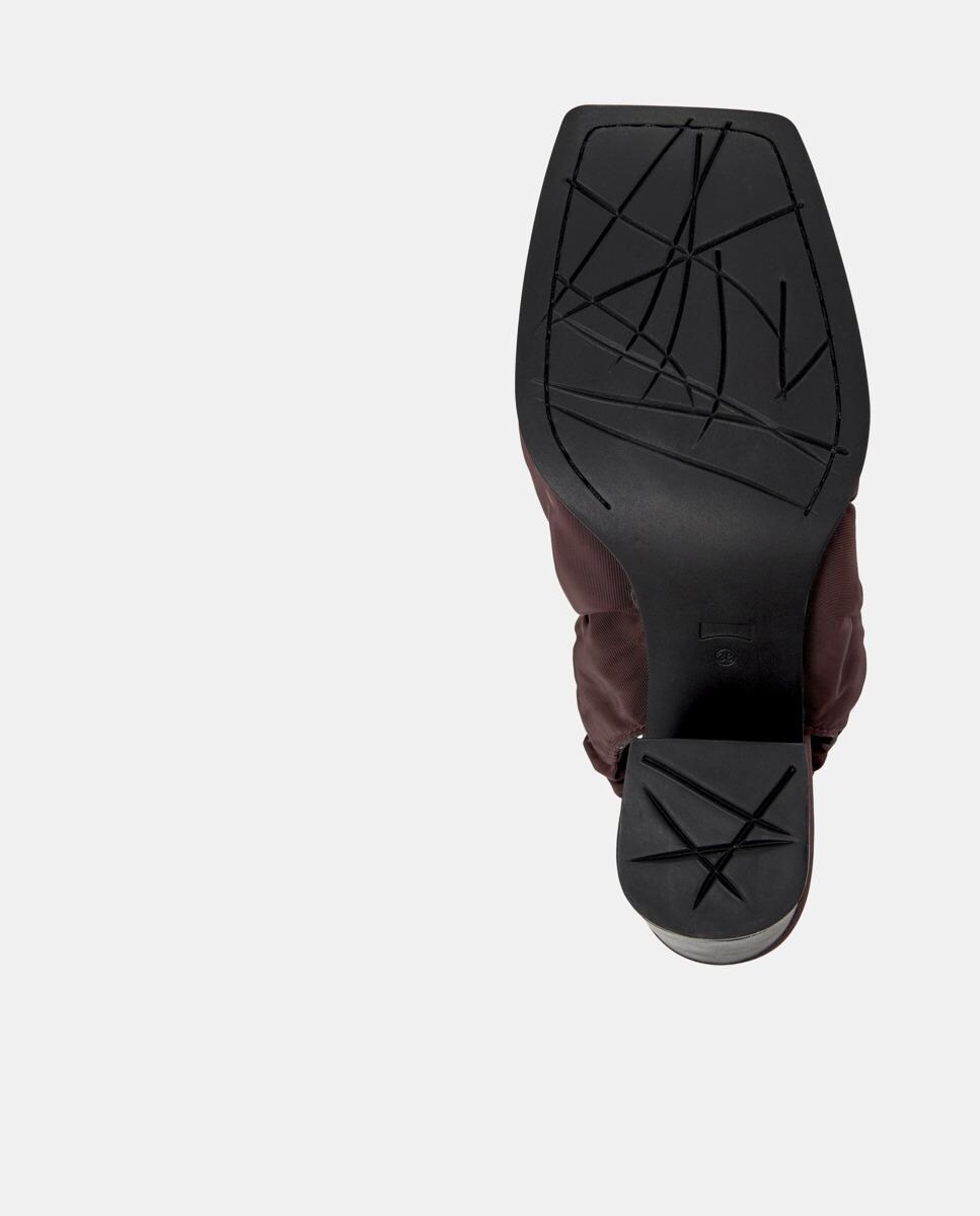 Mules Karole com Salto Bordeaux-4