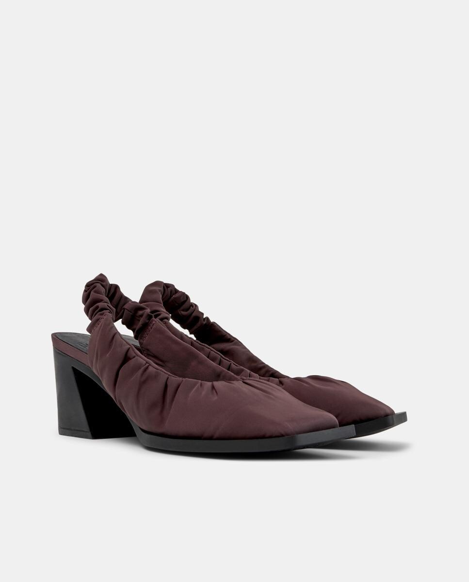 Mules Karole com Salto Bordeaux-5