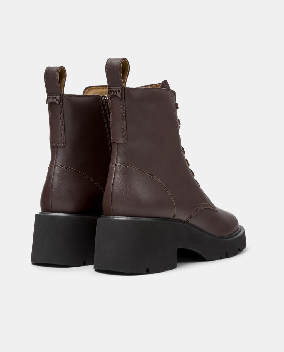 Botins de Pele Milah Castanho-escuro-3