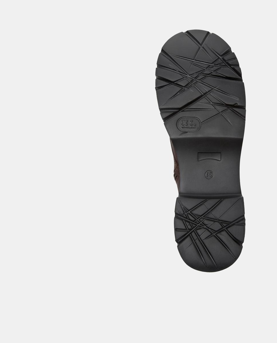 Botins de Pele Milah Castanho-escuro-4