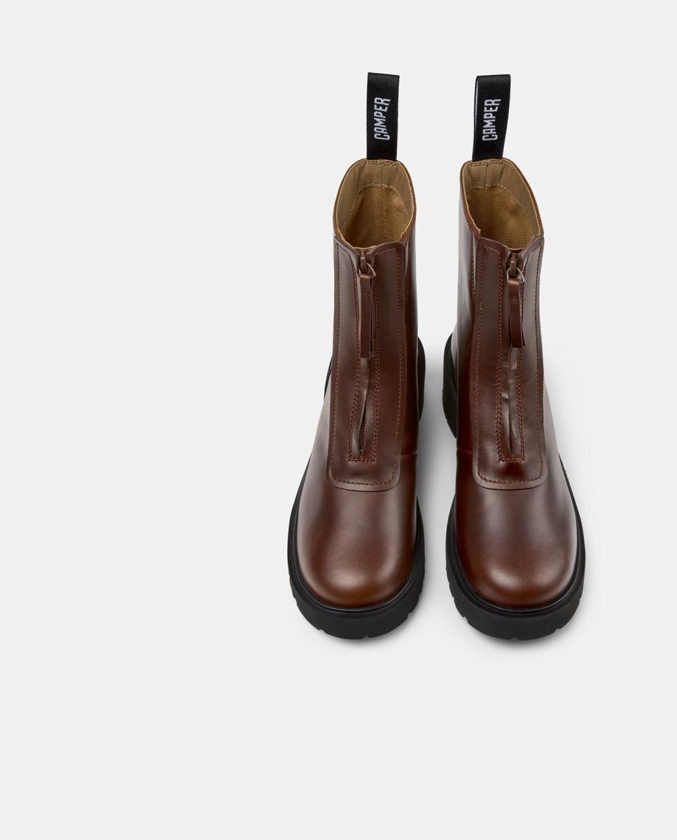 Botins de Pele Milah Castanho-chocolate-2