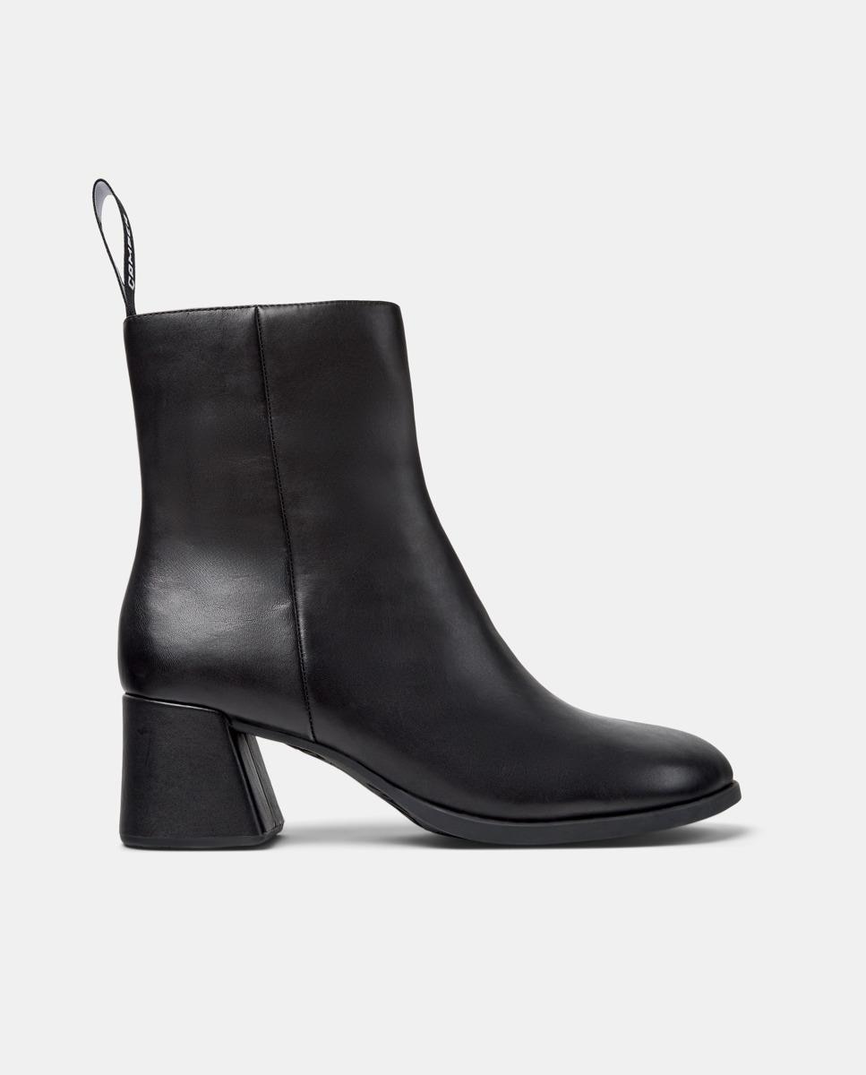 Botins de Pele Kora Preto-1
