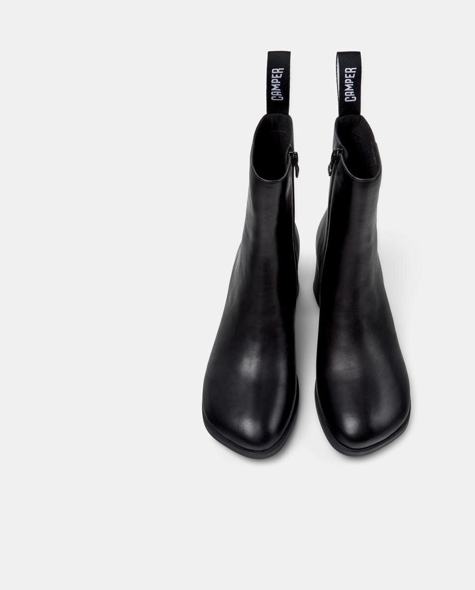 Botins de Pele Kora Preto-2