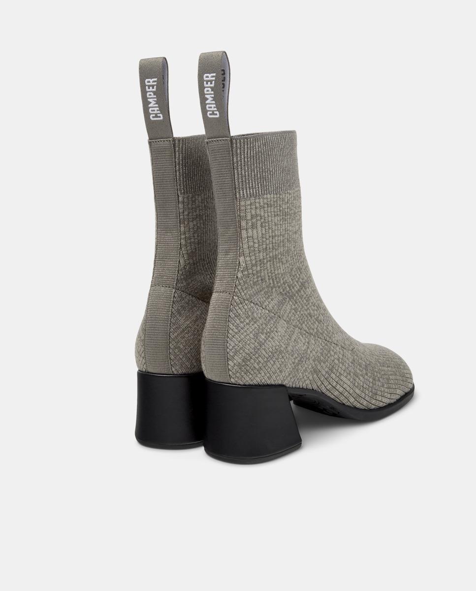Botins Kora Tipo Meia Cinzento-3