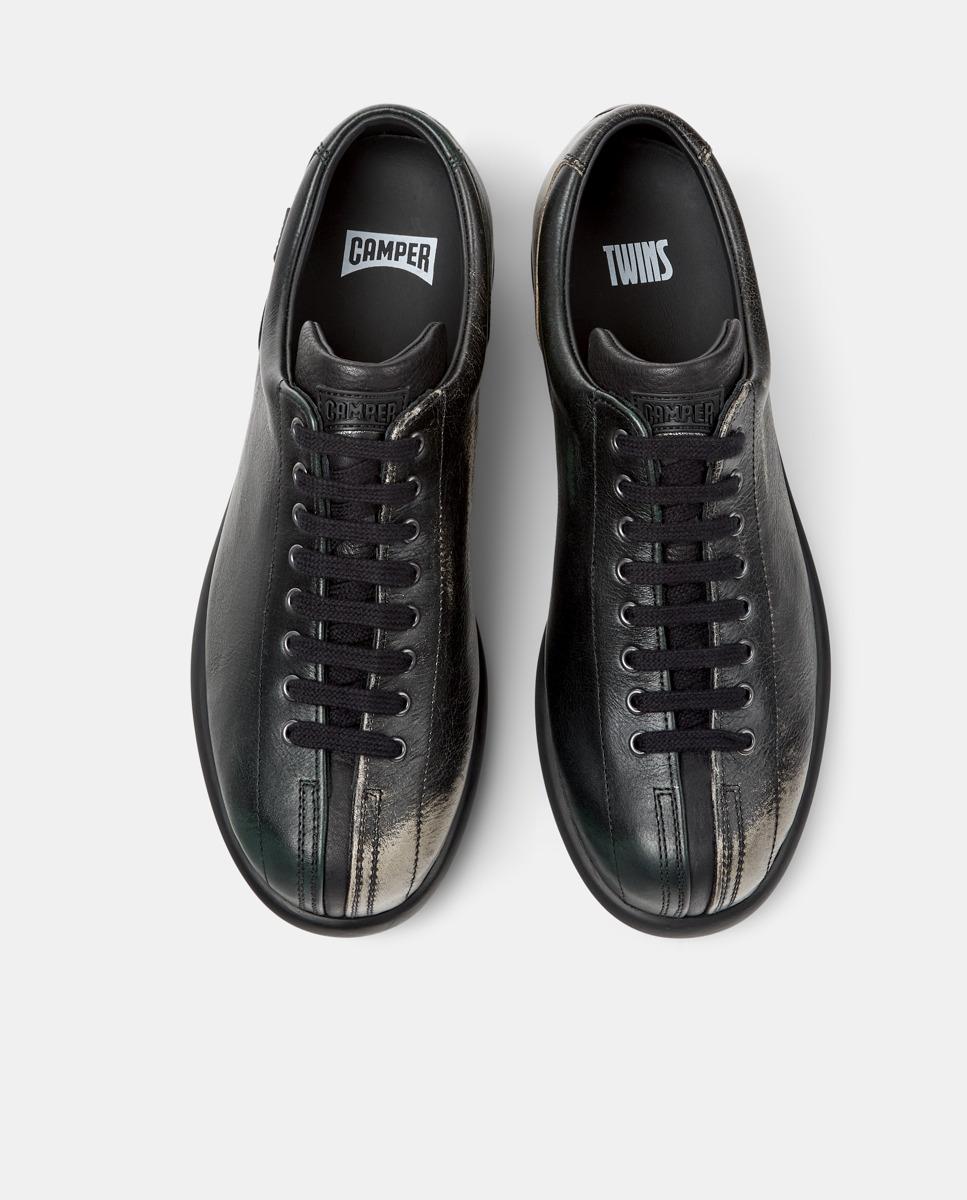 Sapatilhas de Pele Pelotas Ariel Hella Twins Preto-2