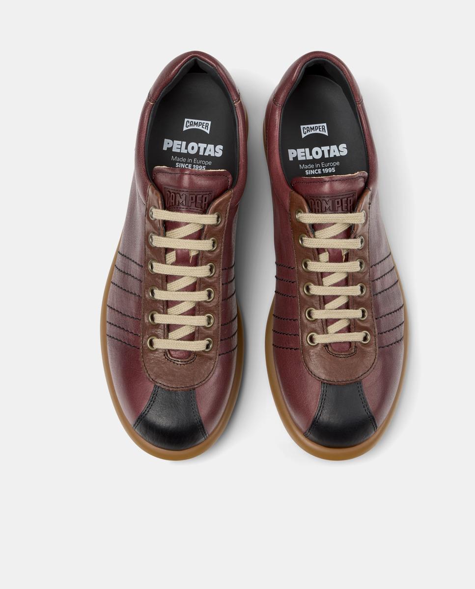 Sapatilhas Desportivas Pelotas Ariel de Pele Bordeaux-2