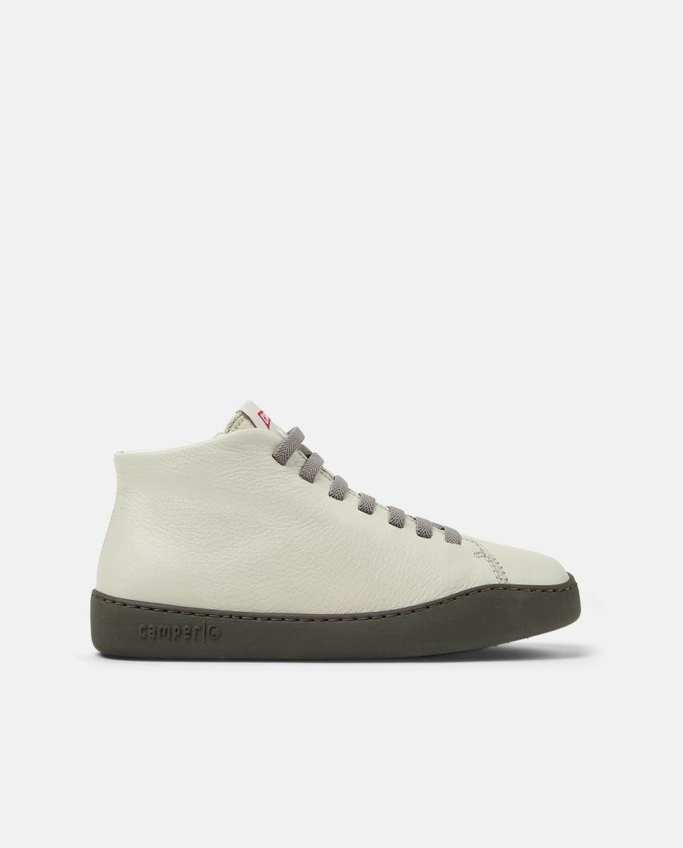 Sapatilhas de Pele Peu Touring Tipo Bota Branco-1